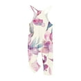 thumbnail image 5 of Odeerbi Kids Girls Summer Jumpsuit Floral Bib Overalls Casual Sleeveless Rompers Long Pants with Pockets 5-14 Years White, 5 of 5