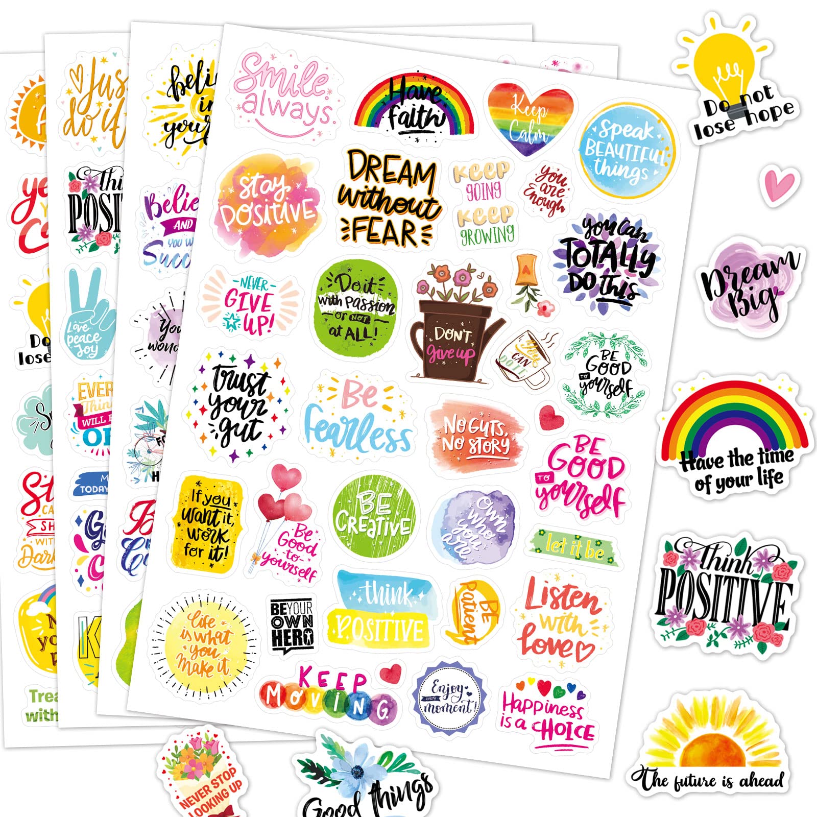 Inspiring Quote Stickers 720 Count Motivational Inspirational Stickers Positive Aesthetic Quotes