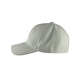 thumbnail image 3 of Blank Fitted Curved Cap Hat, White 8, 3 of 4