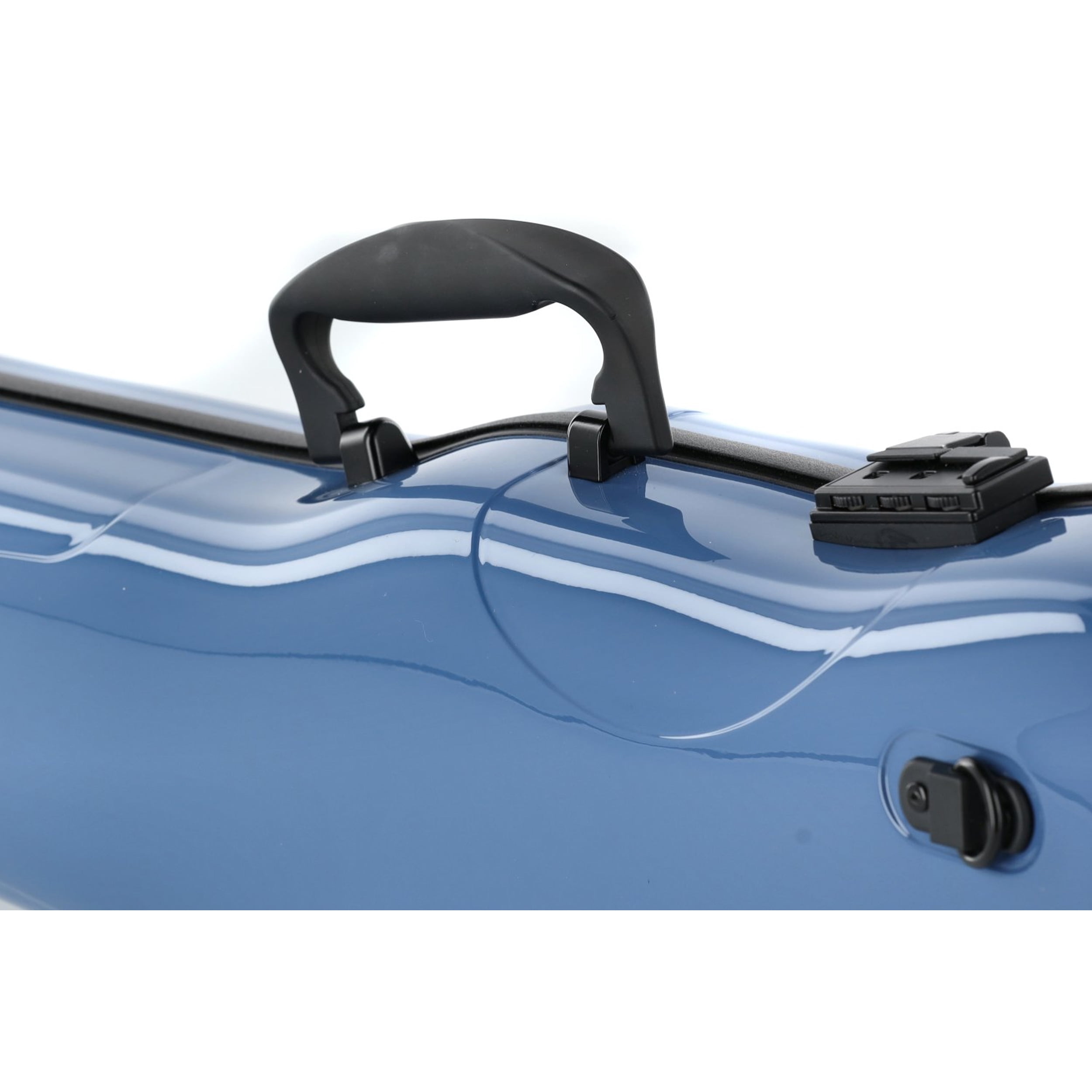 GEWA Violin Case, Air 1.7, Shaped, 4/4, Blue/Black, High Gloss w/Subway Handle