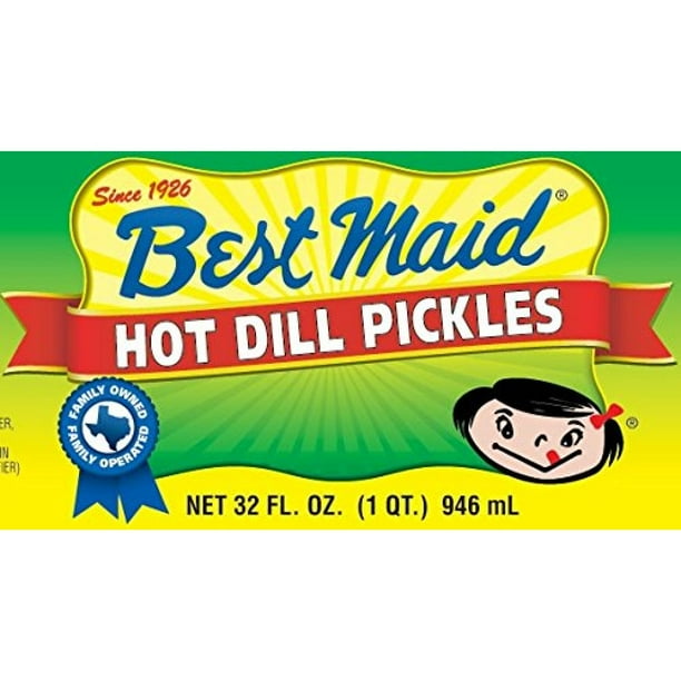 Best Maid Pickles 32oz Glass Jar (Pack of 2) Select Flavor Below (Hot