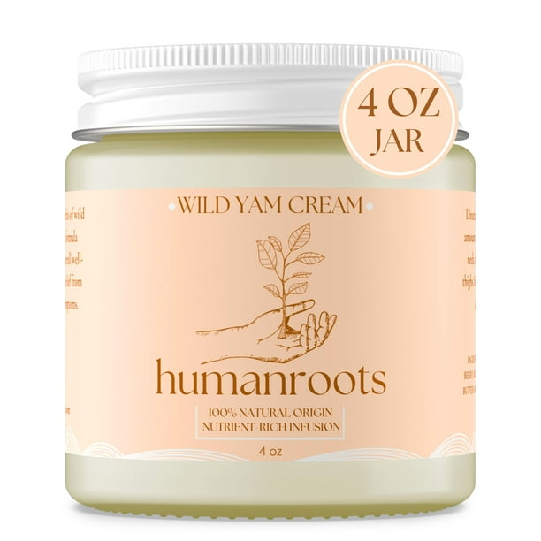 Crema de ñame silvestre para la menopausia y el síndrome premenstrual, 120 ml, sin perfume, orgánica