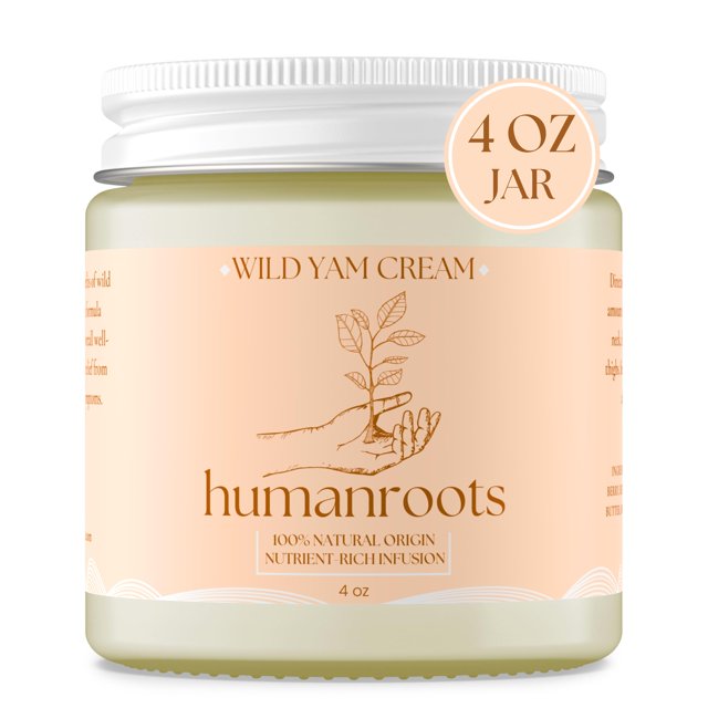 Crema de ñame silvestre para la menopausia y el síndrome premenstrual, 120 ml, sin perfume, orgánica