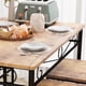 thumbnail image 3 of 5 - piece vintage dining mesa set con 4 sillas, perfect para small spaces, 3 of 6