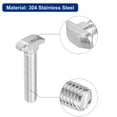 thumbnail image 4 of 10pack T-Slot Bolts, M8 x 45mm Hammer Head Bolt T Screw for 4040 Series T-Slot Aluminum Extrusion Profile, 4 of 6