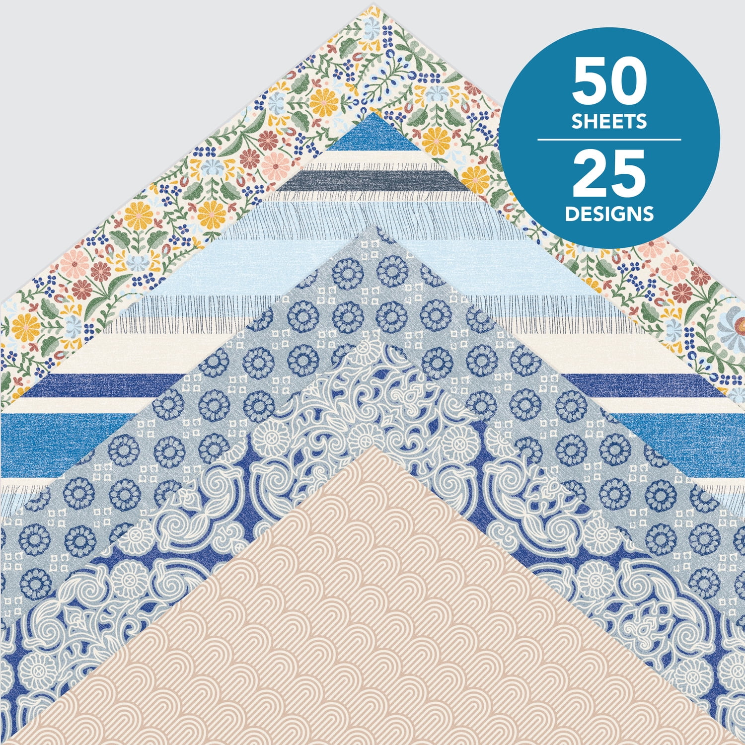 Roobee by Mara-Mi Global Market Paper Pad 12" x 12" - 24 lb/ 110 GSM, 50 sheets