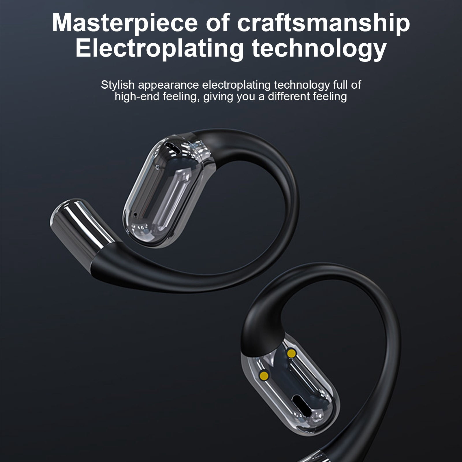 FYTPOV Translation Earbuds in Real Time, Ear Hook Design Ear Buds for Daily Travel Business Office, Ear Buds Wireless Bluetooth, Multi-function Translator Earbuds, Gifts for Men Women