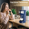 thumbnail image 4 of MINI Single Serve Coffee Maker,Instant Coffee Maker One Cup for K Cup & Ground Coffee,Portable Capsule Coffee Machine with 6 to 14oz Reservoir,90 Seconds Fast Brewing and One Button Operation, 4 of 8