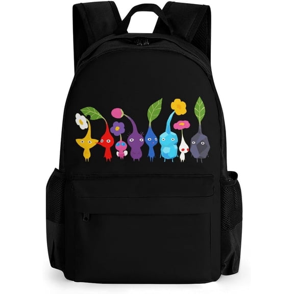 Pikmin Backpack Lightweight Large Capacity Laptop Backpack Adjustable Backpack Unisex Travel Backpack