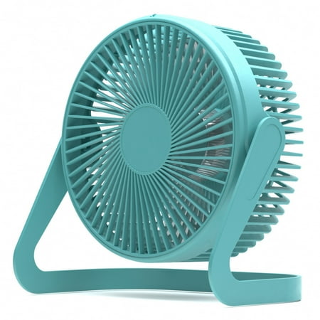 

Portable Mini Fan USB Rechargeable Adjustable Angle for Home Office Sapphire Blue