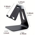 thumbnail image 2 of Adjustable Cell Phone Stand, C2 Aluminum Desktop Phone Dock Holder Compatible With IPhone 13 Pro 1112 Plus, Samsung Galaxy And More, 2 of 5