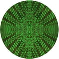 thumbnail image 1 of Ahgly Company Machine Washable Indoor Round Transitional Dark Forest Green Area Rugs, 4' Round, 1 of 7
