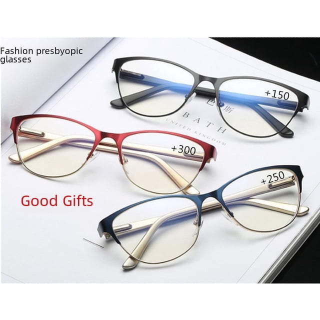 Gafas de lectura para mujer Gafas de lectura de moda HD Gafas de lectura retro para presbicia