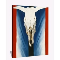Georgia Keeffe Paintings Enlarged Flowers Wall Art Cows Skull Framed Canvas Art