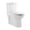 White, variant on Swiss Madison Sublime Matte Black Ceramic Elongated 12in, 1.1/1.6 GPF Toilet