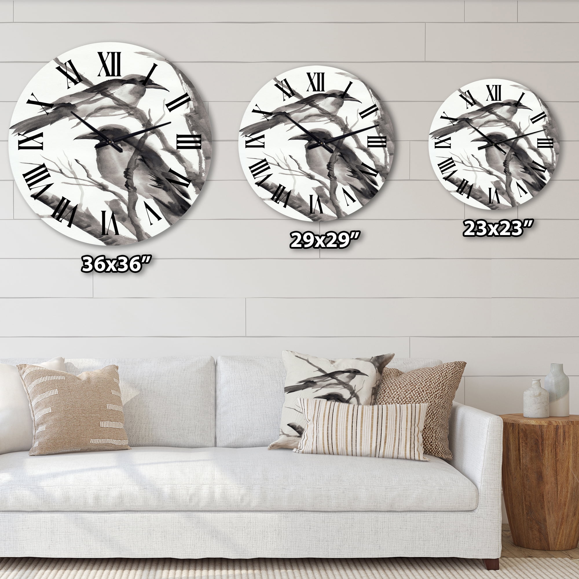 Designart 1 in Quartz Traditional Wall Clock