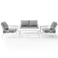 thumbnail image 3 of Crosley Kaplan 6 Piece Patio Sofa Set in Gray and White, 3 of 7