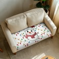 thumbnail image 2 of ZUXONGSY Christmas Sofa Cushion Cover Snowman Couch Cushion Protector Covers Easy to Install Furniture Protection Cover Individual Sofa Cushion Cover Xmas Soft Seat Decor 50x27.5x9 in, 2 of 5