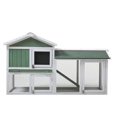 thumbnail image 5 of Pefilos 54" Wooden Chicken Coop Habitat, Hen Nest for Outdoors Indoor Bunny Hutch Rabbit Cage Guinea Pig, Green, 5 of 17