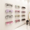 thumbnail image 4 of High End Glass Display Cabinet Glasses Storage Box Wall Mounted Perforated Free Sunglasses Storage Rack Sunglass Home Tidying, 4 of 5