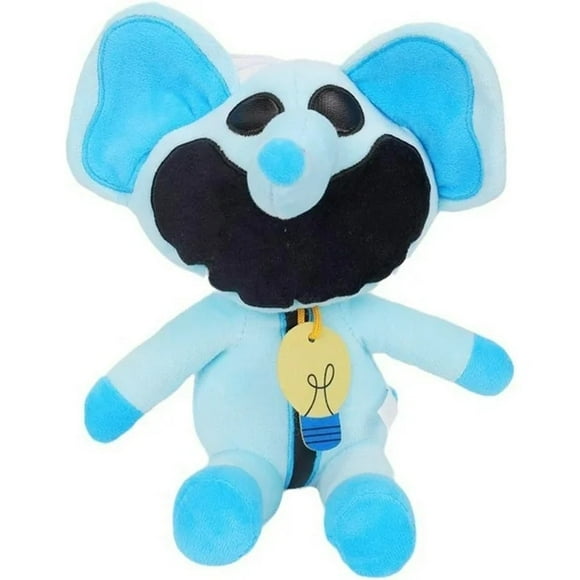 Smiling critters terrifying smiling animal series plush doll blue elephant 30cm Best Gifts
