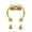 Golden, variant on Jiaroswwei Non-Piercing Fake Nose Ring Reusable Stainless Steel Nose Hoop Fashion Magnetic Septum Rings for Party