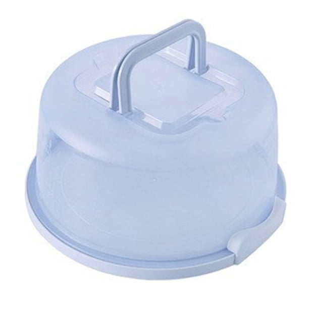 Recipiente redondo portátil for pasteles con tapa y asa for pasteles, galletas y pan