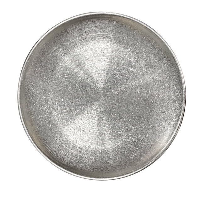 SHISUYAN Plateau Alimentaire Assiette Alimentaire en Acier Inoxydable Assiette Ronde pour Barbecue Assiette pour Steak
