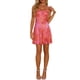 thumbnail image 1 of INSPIRE CHIC Vestido de Playa Sin Mangas de Verano Floral con Tirantes Espagueti Cuello Cuadrado XL Rosa, 1 of 6