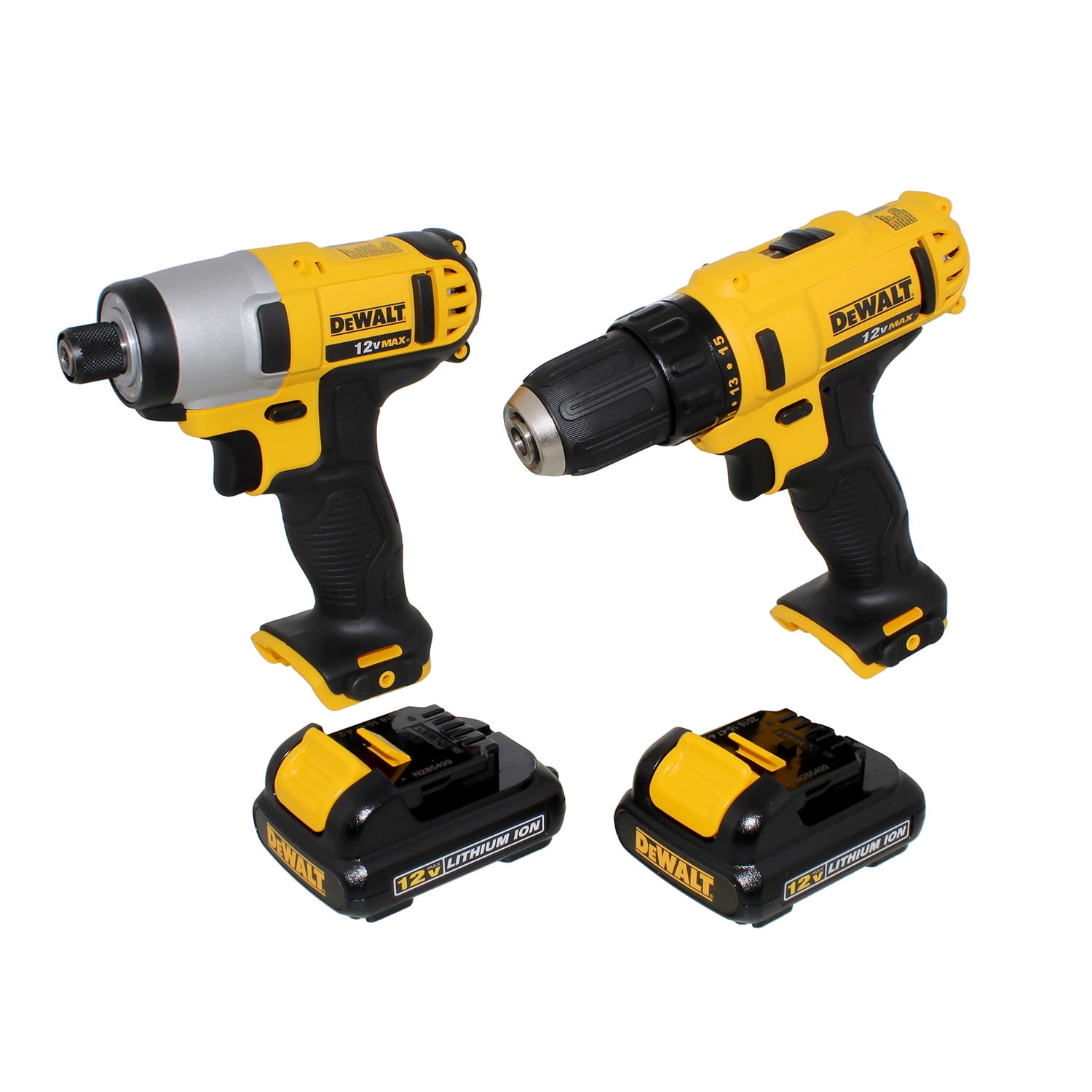 DEWALT DCK211S2 12V MAX Cordless Drill Driver and Impact Driver Combo Kit