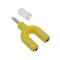 thumbnail image 2 of Joernso 3.5mm Earphone Microphone Audio Splitter U Shape 1 to 2 Stereo Converter Adapter, 2 of 7