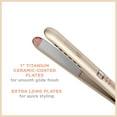 thumbnail image 3 of Conair InfinitiPRO Frizz-Free Titanium Ceramic 1" Flat Iron, 3 of 8