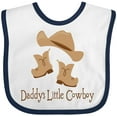 thumbnail image 3 of Inktastic Daddy's Little Cowboy Boys Baby Bib, 3 of 4
