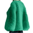 thumbnail image 7 of Juebong Womens Oversized Faux Fur Coats Luxury Warm Furry Jackets Long Sleeve Lapel Shaggy Parka Winter Jacket Furry Open Front Outerwear Green,S, 7 of 7
