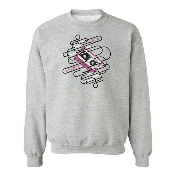 Old School Retro Cassette Sweatshirt Men -Image by Shutterstock, Male Large