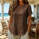 thumbnail image 5 of Neewe Womens Summer Tops 2026 Striped Short Sleeve Fashion T-Shirts Crewneck Casual Loose Basic Tee Blouses, 5 of 8