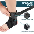 thumbnail image 4 of 1 Piece Ankle Brace Support Adjustable Bandage Sports Foot Anklet Wrap Elastic Splint for Guard Sprains Injury Protector Unisex (Black Left Foot,XL), 4 of 7