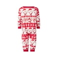 thumbnail image 5 of Fiomva Matching Family Pajamas Sets Long Sleeve Christmas Reindeer Plaid Pjs Striped Women Holiday Sleepwear Homewear, 5 of 10