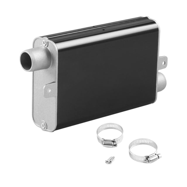 Silenciador diésel de 24 mm con tornillos de abrazadera para accesorio duradero Negro Cola Silenciador de escape