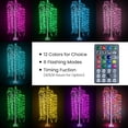 thumbnail image 5 of 3pcs Lighted Willow Tree, 4ft/5ft/6ft Colorful LED Birch Tree for Christmas Decoration,RGB Led Tree with Remote Weeping Willow Tree Christmas Tree Halloween Tree, White, 5 of 5