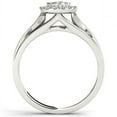 thumbnail image 3 of 5/8 Carat T.W. Diamond Cluster Halo 10kt White Gold Engagement Ring, 3 of 5