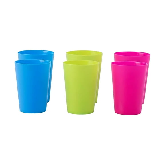 6 Children's Folding Cups Easy to Grip Durable Stackable Colorful for Children's Tableware and Early Education Toys
