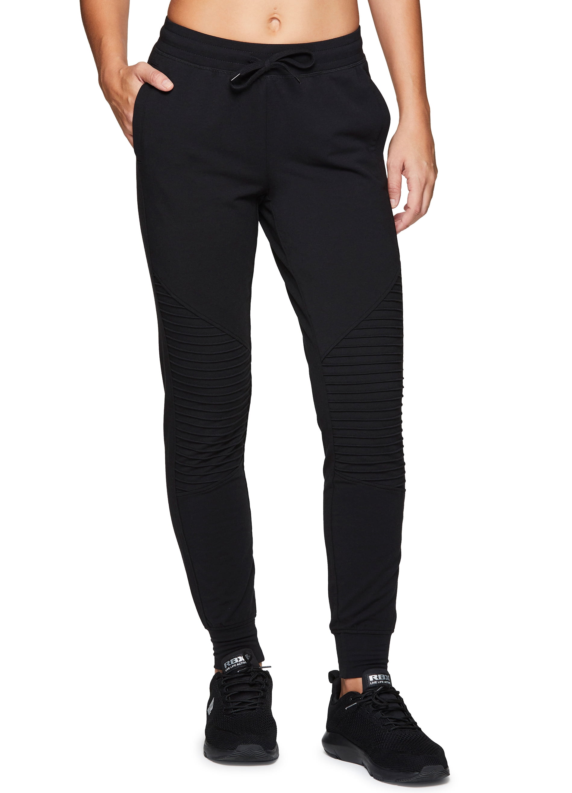 RBX Active Women's Athletic Super Soft Lightweight Cuffed Tapered Fleece Jogger Sweatpants with