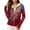 Deep Red, variant on 250th Anniversary Patriotic Hoodie for Women - Vintage American Flag Sun Protection Jacket with Pockets, Full Zip Up Long Sleeve Athletic Cover Up for Independence Day Wine M