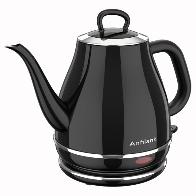 Hervidor eléctrico de cuello de cisne Anfilank 1L 1500W de acero inoxidable