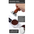 thumbnail image 4 of Dihmpor 51mm Espresso Tamper – Premium Solid Wood Handle & Stainless Steel Flat Base – Professional Barista Coffee Press Tool for Home Espresso Machines (Brown/Silver), 4 of 8