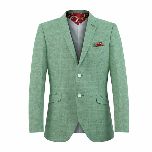 Elie Balleh Men's Olive Melange Blazers Sports Coat Jacket