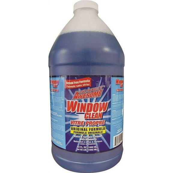 Awesome 240 Glass Cleaner Refill, 64 oz, Blue, Liquid