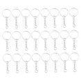 thumbnail image 3 of unbranded 50Ud Anillos Para Llavero Con De Metal Color Plateado Para Regalo Creativo, 3 of 8