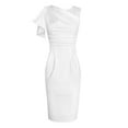 thumbnail image 1 of TSADFHJI Jupes d'Hiver pour Femmes Robe Longue Couleur Unie Design Simple et Délicat Adapté à Toutes les Occasions S Blanc, 1 of 3